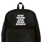 SAIWAI DESIGN STOREのSTAY HOME AND READ BOOKS（WHITE） Backpack
