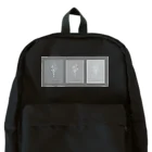 rilybiiの3 frame gray Backpack