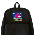 Blupiggの幸せの丘ピンクの木 Backpack