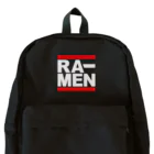 グラフィンのRA-MEN ラーメン　白文字 Backpack