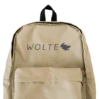WOLTEのWOLTEシンプルロゴ / ロゴカラー・グレー Backpack