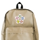 akane_art（茜音工房）のゆるチワワ（フラワーサークル） Backpack