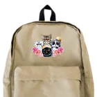 SANKAKU DESIGN STOREの仲良し！ぺちゃかわ猫ちゃんたちのバカンス。 Backpack