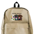 Dog Drawer Drawn by Dogのラブラドールレトリーバー Backpack