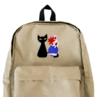 レモンスカッシュの泡の猫とガーベラ Backpack