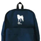 bow and arrow のパグ犬 Backpack