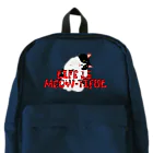 ぷんすこ(♂)のLIFE IS MEOW-TIFUL（黒ラインロゴ） Backpack