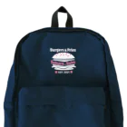 Burgers&Fries Sakura_SakuのBurgers&Fries Sakura_Saku ロゴアイテム（ホワイト） Backpack