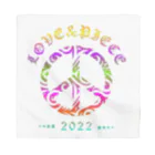 薈.collectionのLove＆peaceシリーズRainbowcolorバージョン バンダナ