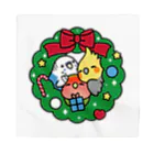 Cody the Lovebirdのクリスマスリース　セキセイインコ、オカメインコ、コザクラインコ　Chubby Bird Bandana