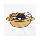 BADCAT GOODS SHOPの鍋ねこトリオ バンダナ