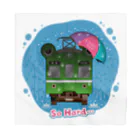 Train Kids! SOUVENIR SHOPのカエル電車「 雨♪」 バンダナ