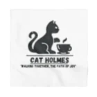  cat Holmesのdaily life at home バンダナ