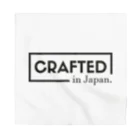 TakahashijunのCrafted in Japan ロゴ BLK Bandana