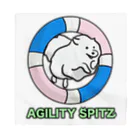 ehime@けだま&もち＆すみのAGILITY SPITZ「ぴょ〜んと飛ぶよ」 バンダナ