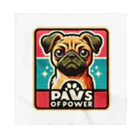 Urban pawsのパグチワワ「Paws of Power」 バンダナ