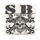 Ａ’ｚｗｏｒｋＳのSKULL&BONE TRIBAL GRUNGE BLK ON WHT Bandana