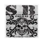 Ａ’ｚｗｏｒｋＳのSKULL&BONE TRIBAL GRUNGE BLK ON CONCRETE Bandana