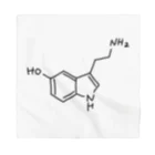 シンプルなケミカルたち。の精神安定 セロトニン（ブラック）Serotonin（Black） バンダナ