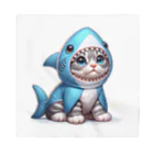 IloveCatのサメのフードを被った子猫 バンダナ