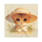 AQUAMETAVERSEの帽子をかぶった可愛い子猫 Marsa 106 バンダナ