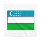 お絵かき屋さんのウズベキスタンの国旗 バンダナ