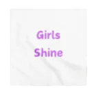 あい・まい・みぃのGirls Shine-女性が輝くことを表す言葉 バンダナ