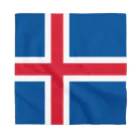 お絵かき屋さんのアイスランドの国旗 バンダナ