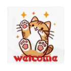 kk-welcomeの楽しく笑う肉球の猫ちゃんⅡ Bandana