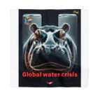 NaturalCanvasのhippo  * Global water crisis Bandana