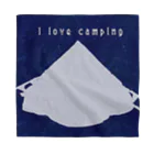 みつまめこshopのI love camping バンダナ