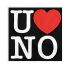 うの UNOのI LOVE UNO（白文字） Bandana