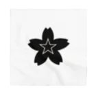 KOKI MIOTOMEの星桜紋（ブラック）　Star cherry blossom crest (black) バンダナ
