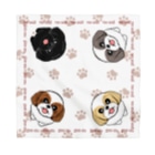 ABCDOGSのシーズー　４カラー　バンダナ　ABCDOGS Bandana