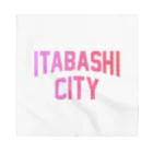 JIMOTOE Wear Local Japanの板橋区 ITABASHI CITY ロゴピンク Bandana