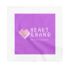 ハート&ハンドのHeart & Hand のパープルオリジナルアイテム バンダナ