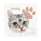 なにぬ猫-YAのうちの子にくきゅうポートレート★Lucky バンダナ