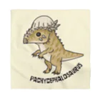 すとろべりーガムFactoryの恐竜 パキケファロサウルス (背景カラー) エコバッグ など Bandana