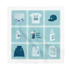 Teal Blue CoffeeのTealBlueItems _Cube BLUE Ver. バンダナ