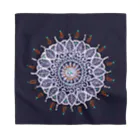 ネルネルテルネのアラベスク刺繍 ✸ ネイビー バンダナ