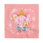 ミウラエツコのHAPPY PINK GANESH バンダナ