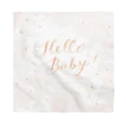 watasackのHello Baby（宇宙ホワイト） Bandana