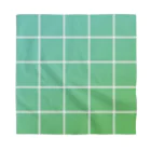 mao＊wingのcolor tile-GREEN Bandana