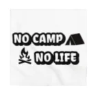 アウトドアデザインのNO CAMP NO LIFE バンダナ