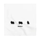 -White dog muzzle's shop-のWhite dog Silhouette collection Bandana