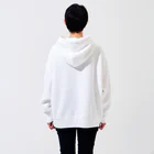 Rubbishのクロコダイル Big Hoodie :model wear (back)