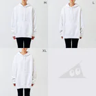 toritoritoritoriのハダカデバネズミ Big Hoodie :model wear (woman)