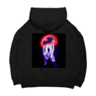 mmmzKのjellyfish_ネオン Big Hoodie