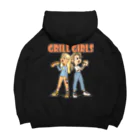 nidan-illustrationの"grill girls" ビッグシルエットパーカー