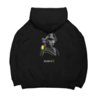 ビールとアート TM-3 Designの名画 × BEER（美人画）白線画 Big Hoodie